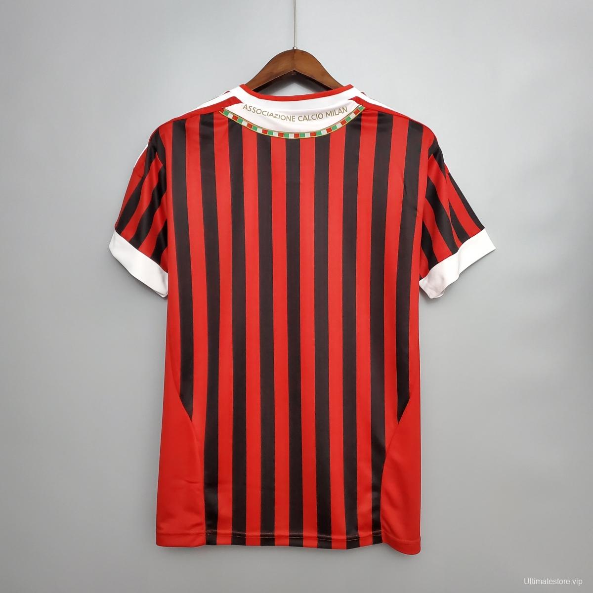 Retro 11/12 AC Milan home Soccer Jersey