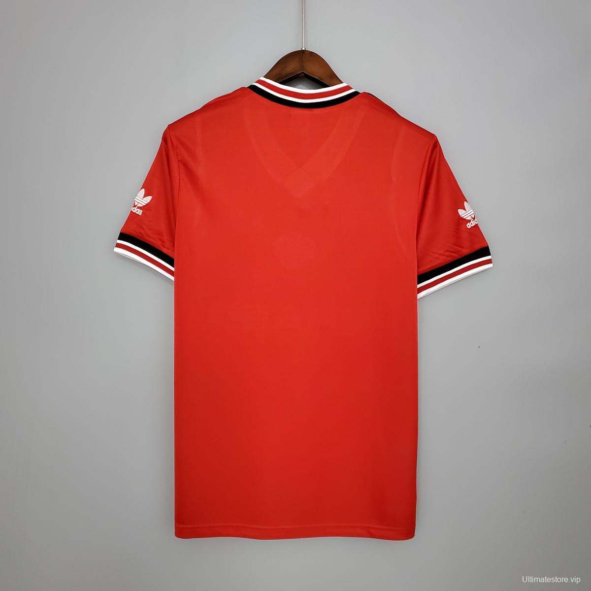 Retro Manchester United 85/86 home Soccer Jersey