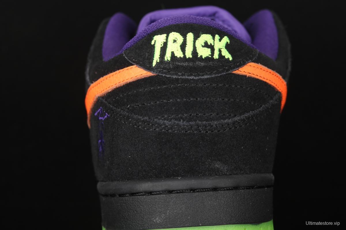 NIKE SB DUNK Low Night of Mischief Halloween themed low top skateboard shoes BQ6817-006