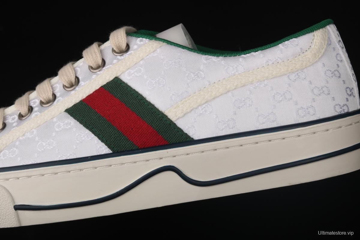 Gucci Tennis 1977 Print Sneaker canvas printed retro leisure sports board shoes