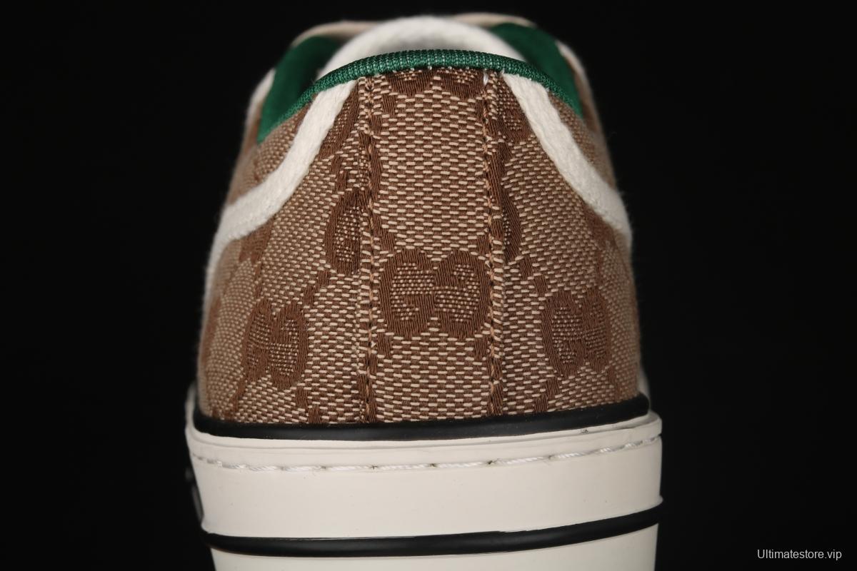 Gucci Tennis 1977 Print Sneaker canvas printed retro leisure sports board shoes