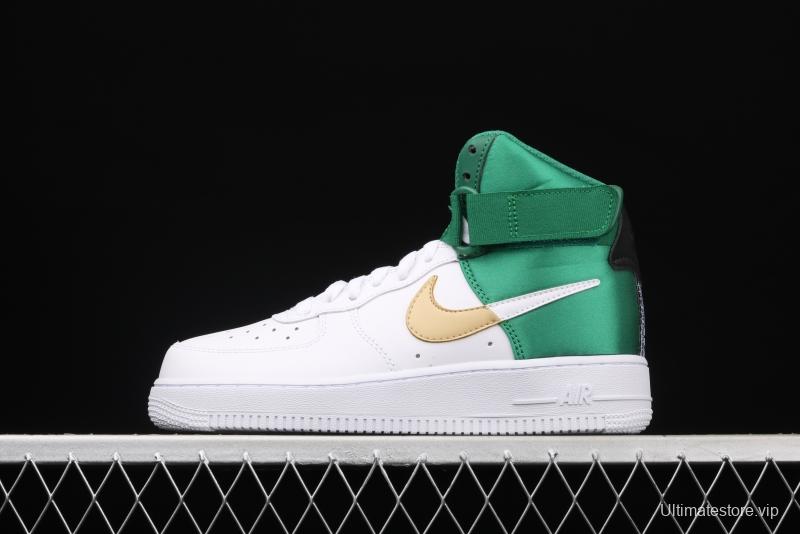 NIKE Air Force 1 High LV8 NBA joint name silk stitching high-top casual board shoes BQ4591-100