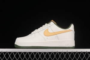 NIKE Air Force 1'07 Low Beige Yellow Hook Low Top Sports Casual Sneakers LS9042-108