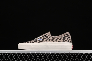 Vans Vault OG Authentic LX gray leopard print high-end branch line vulcanized canvas low-top casual board shoes VN0A38YYB89