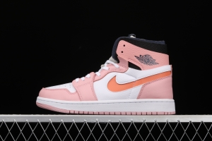 Air Jordan 1 Zoom Air CMFT pink glaze cherry pollen high top basketball shoes CT0979-601