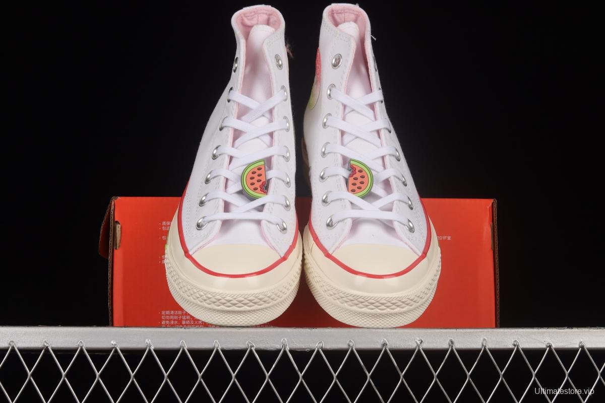 Converse Chuck 70 Hi Fruit Platter Watermelon Red High Top Casual Sneakers A02297C