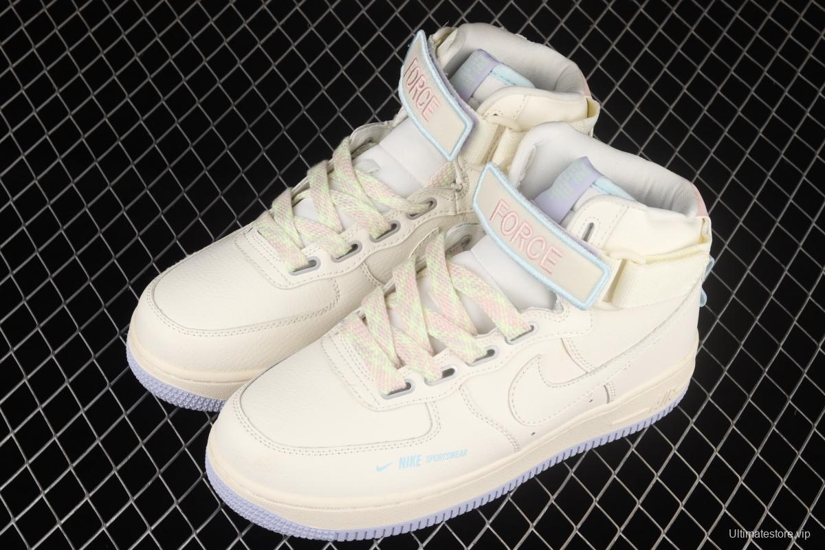 NIKE Air Force 1 Hi UT air force rice white high top casual board shoes CQ4810-111,