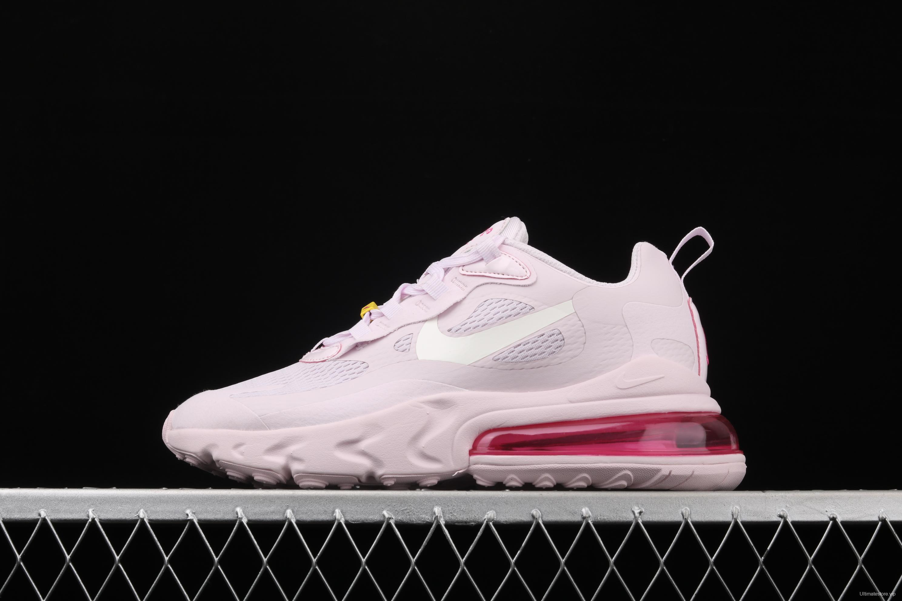 NIKE Air Max 270React new high-frequency mesh hollowing out function half-palm air cushion running shoes CZ0374-500