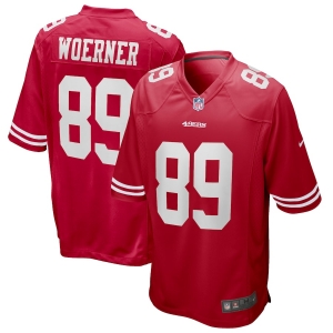 Men's Charlie Woerner Scarlet Player Limited Team Jersey