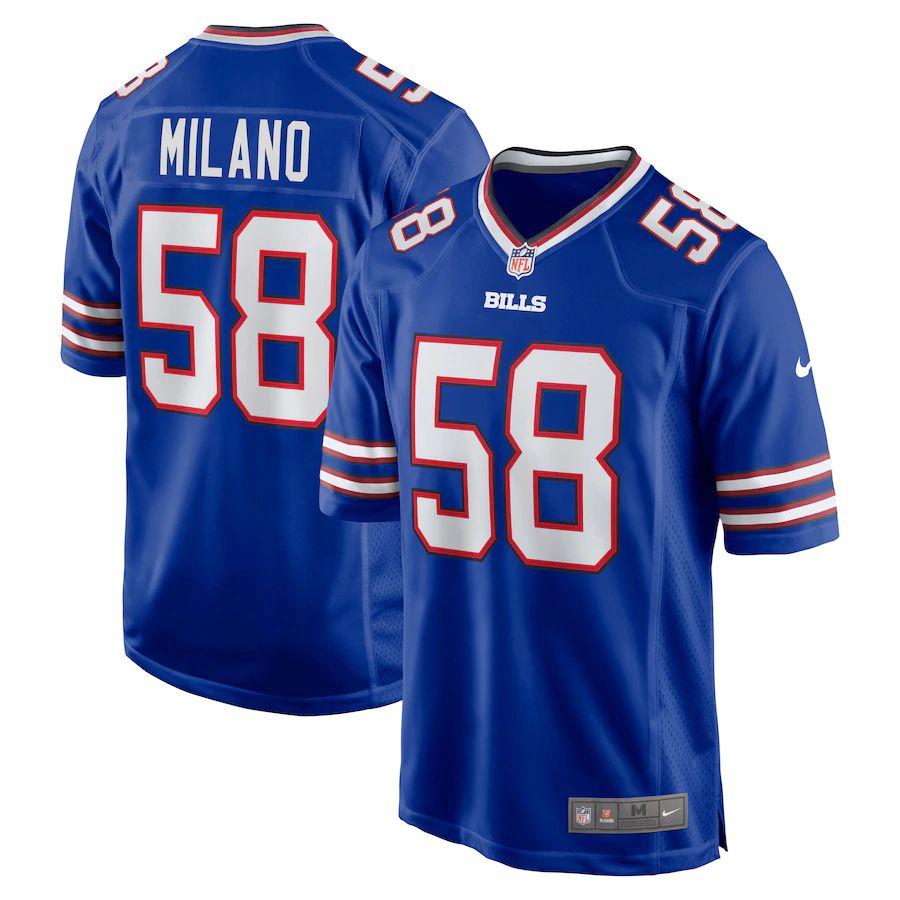 Men's Matt Milano Royal Player Limited Team Jersey