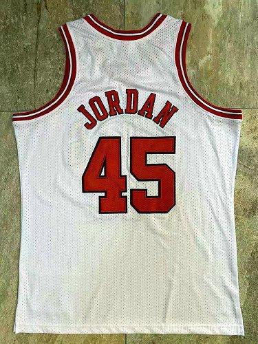 Men's Michael Jordan White Retro Classic Team Jersey