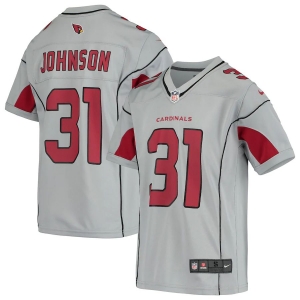 Youth David Johnson Silver Inverted Player Limited Team Jersey