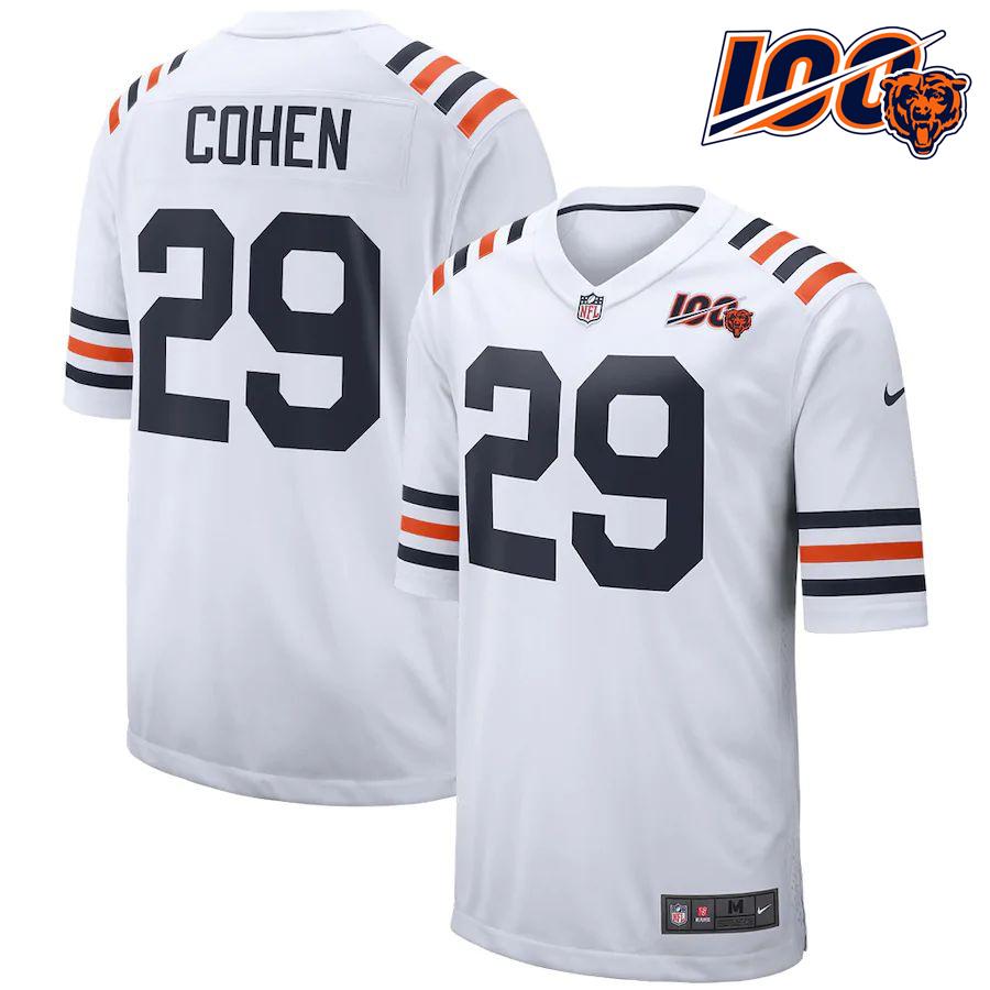 Men's Tarik Cohen White 2019 100th Season Alternate Classic Player Limited Team Jersey