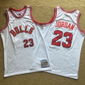 Men's Michael Jordan White Retro Classic Team Jersey