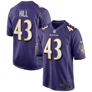 Men's Justice Hill Purple Player Limited Team Jersey