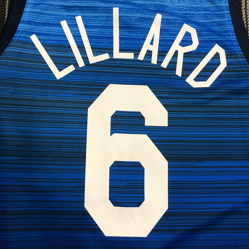 Thai Version Men's Damian Lillard Navy USA Basketball Player Jersey