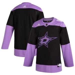 Women's Black Hockey Fights Cancer Practice Team Jersey