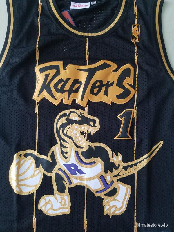 Tracy McGrady 1 1998-99 Throwback Classics Black Golden Edition Jersey