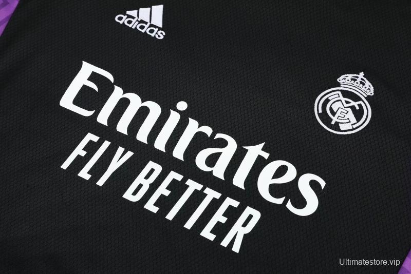 22/23 Real Madrid Black Pre-match Training Jersey Vest