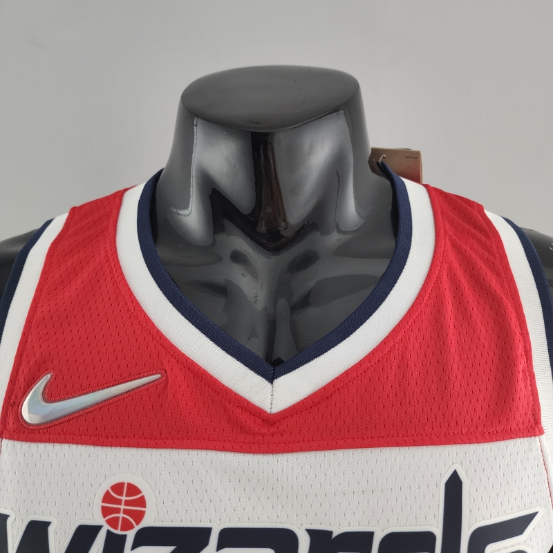 75th Anniversary JORDAN #23 Wizards Black Red White NBA Jersey