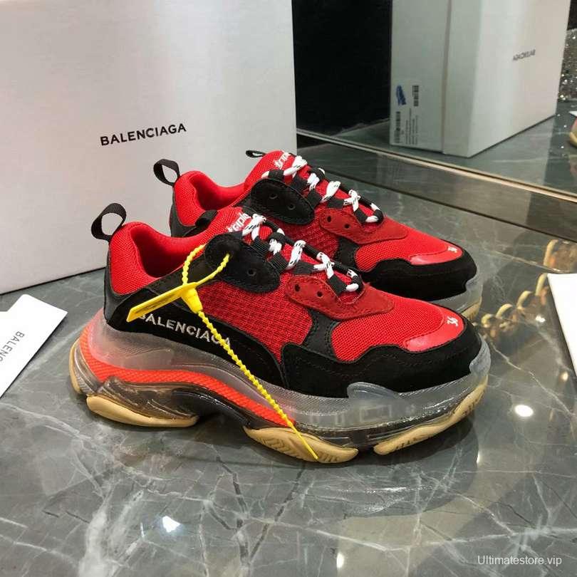 Men/Women Balenciaga Triple-S Sneaker Red/White Item 6380340