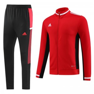 2023 Adidas Red Black Full Zipper Jacket +Pants