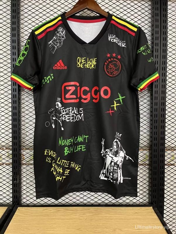 Retro 21/22 Ajax Third Black One Love Edition Jersey