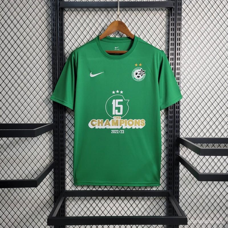 23-24 Maccabi Haifa Green Champions Jersey