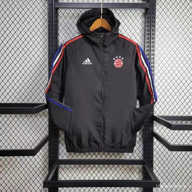 24/25 Bayern Munich  Black Windbreaker