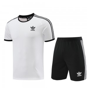 24/25 Adidas Original White Short Sleeve Jersey+Shorts