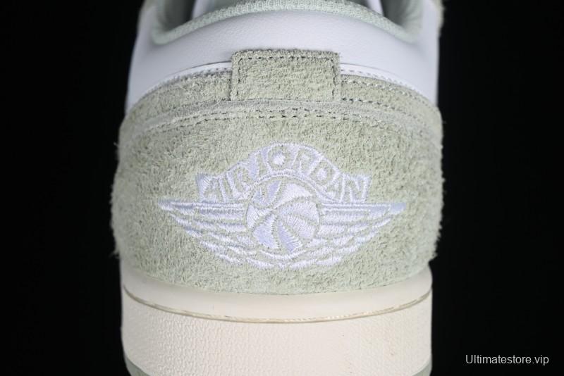 Nike Air Jordan 1 Low AJ1 Apple White Green Low-Top Lifestyle Basketball Shoes - FN5214-131