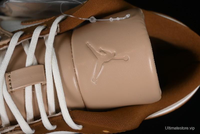 Nike Air Jordan 1 Low AJ1 Khaki Yellow Low-Top Casual Lifestyle Sneakers - HF5753-221