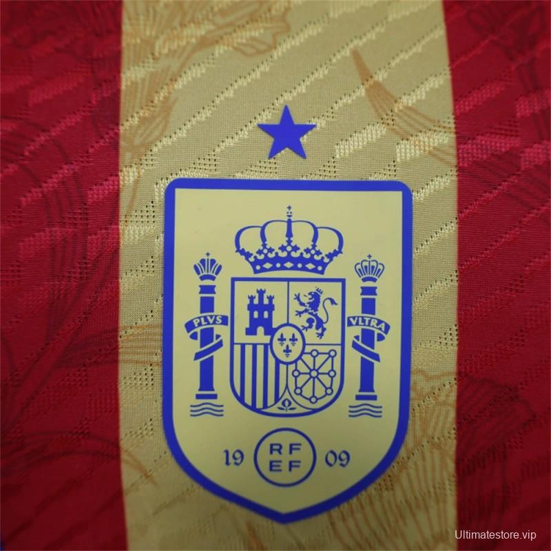 2024 Player Version Spain Pre-match Training Jersey Shirt