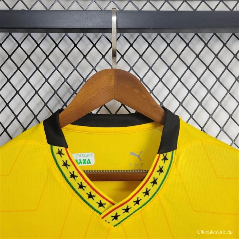 2024 Ghana Away Yellow Jersey