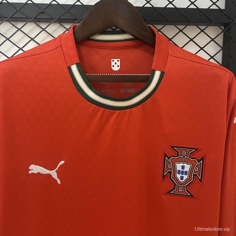 2025 Long Sleeve Portugal Home Jersey
