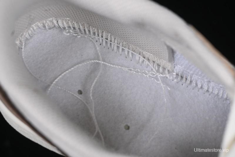 Nike Travis Scott x Fragment Design x Air Jordan 1 Low OG SP AJ1 Snake Year Limited Brown Snake Print Low Top Casual Sneakers - DM7866-074