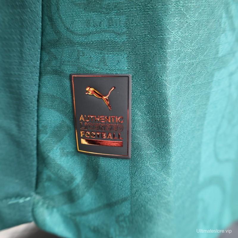 Player Version 25/26 Plymouth Home Jersey Argyle Green with Puma Logo Design