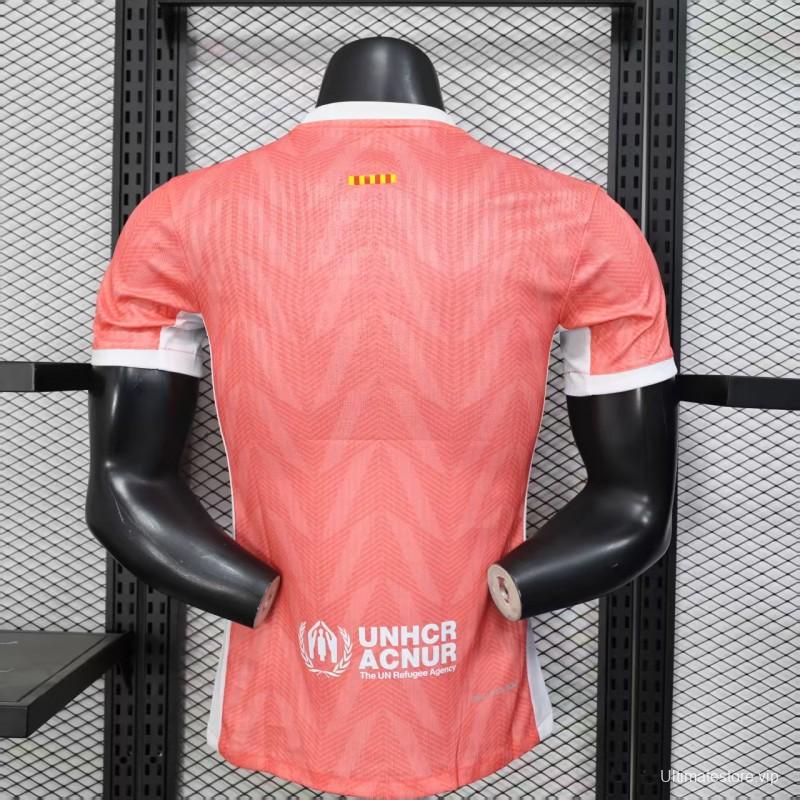 Player Version 25/26 Barcelona Pink with White Trim Jersey