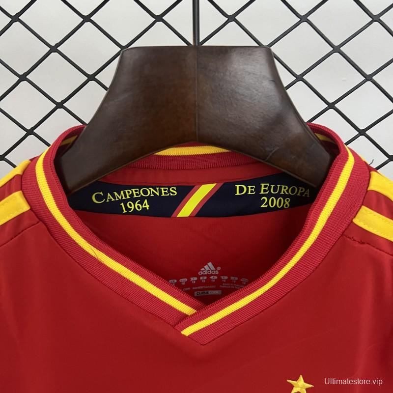 Retro 2012 Kids Spain Home Size 16-28 Jersey