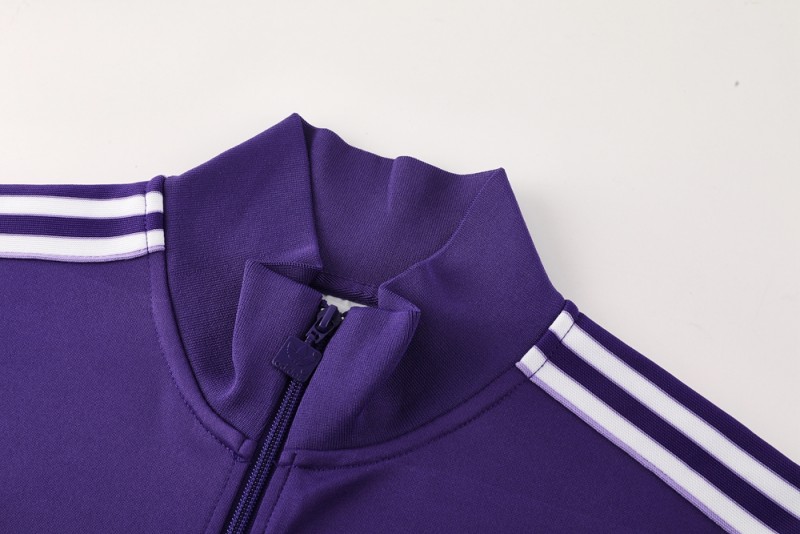 25/26 Real Madrid Purple Full Zipper Jacket +Long Pants