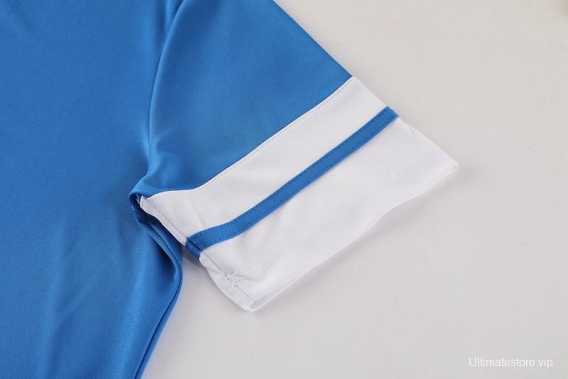 2025 Adidas Blue Short Sleeve Jersey+Shorts