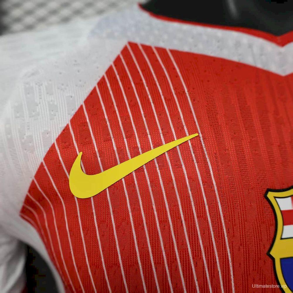 2025/26 Player Version Barcelona Orange Special Edition Jersey
