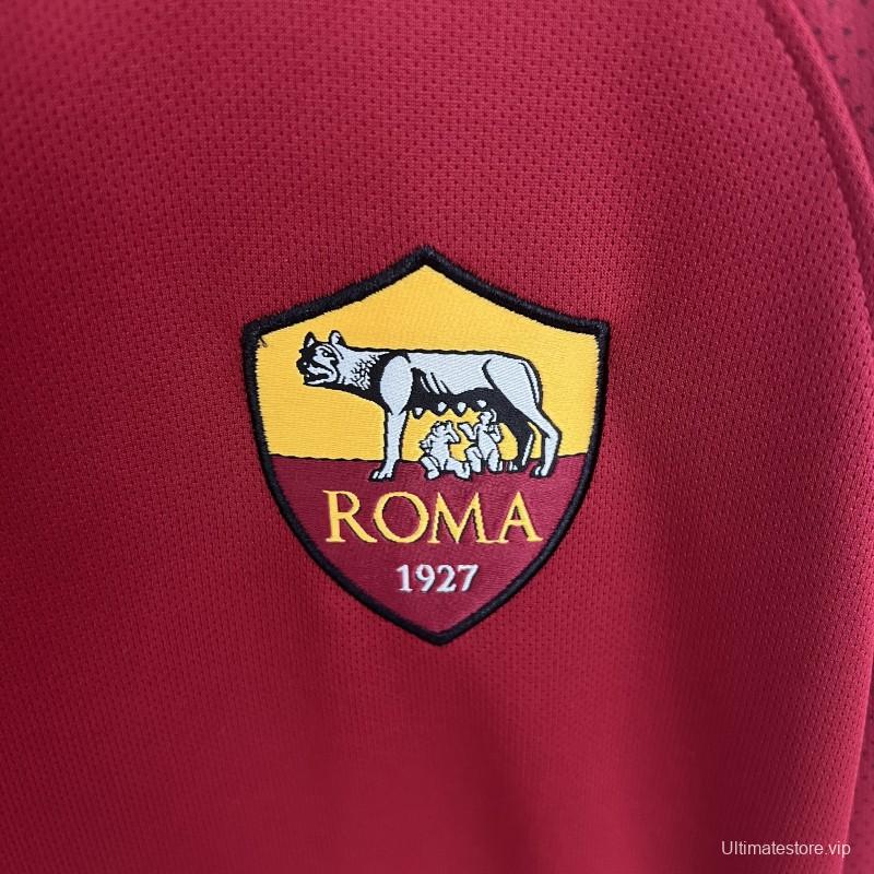 Retro 17/18 Roma Home Long Sleeve Jersey