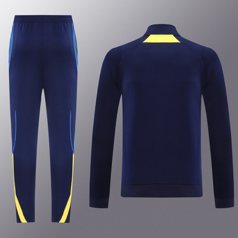 25/26 Boca Juniors Navy Full Zipper Jacket + Long Pants