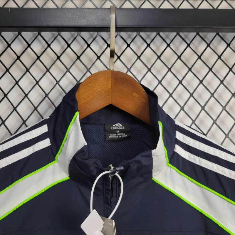 25/26 Real Madrid Jacket Navy/White Windbreaker