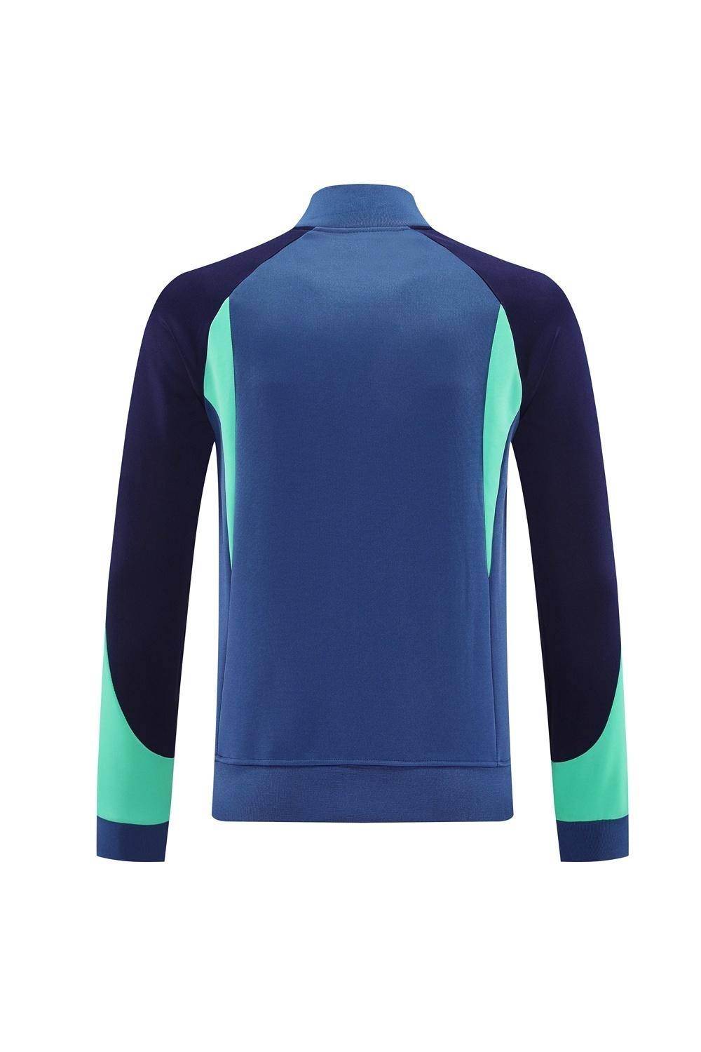 2025 NIKE Blue/Green/Black Full Zipper Jacket + Long Pants