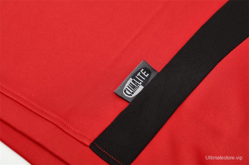 Retro 03/04 AC Milan Red Half Zipper Jacket