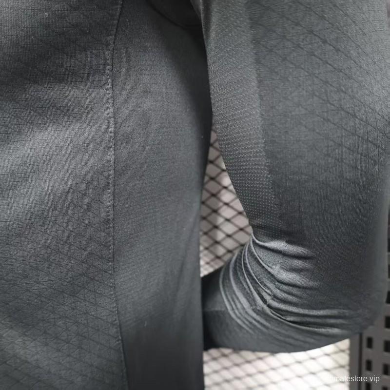 Player Version 25/26 Manchester City Away Long Sleeve Black Jersey