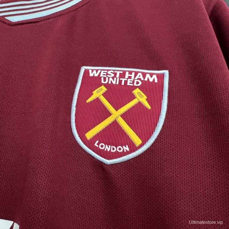 25/26 West Ham United Home Jersey