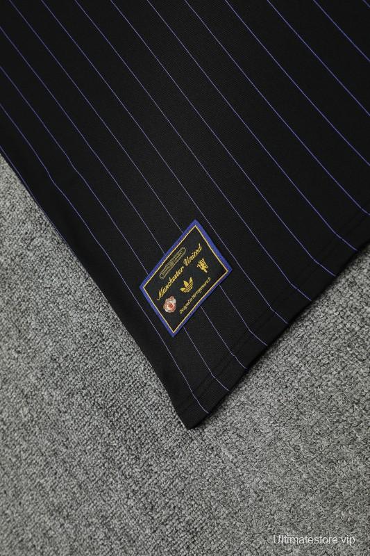 25/26 Manchester United Wine Short Sleeve Jersey+Shorts